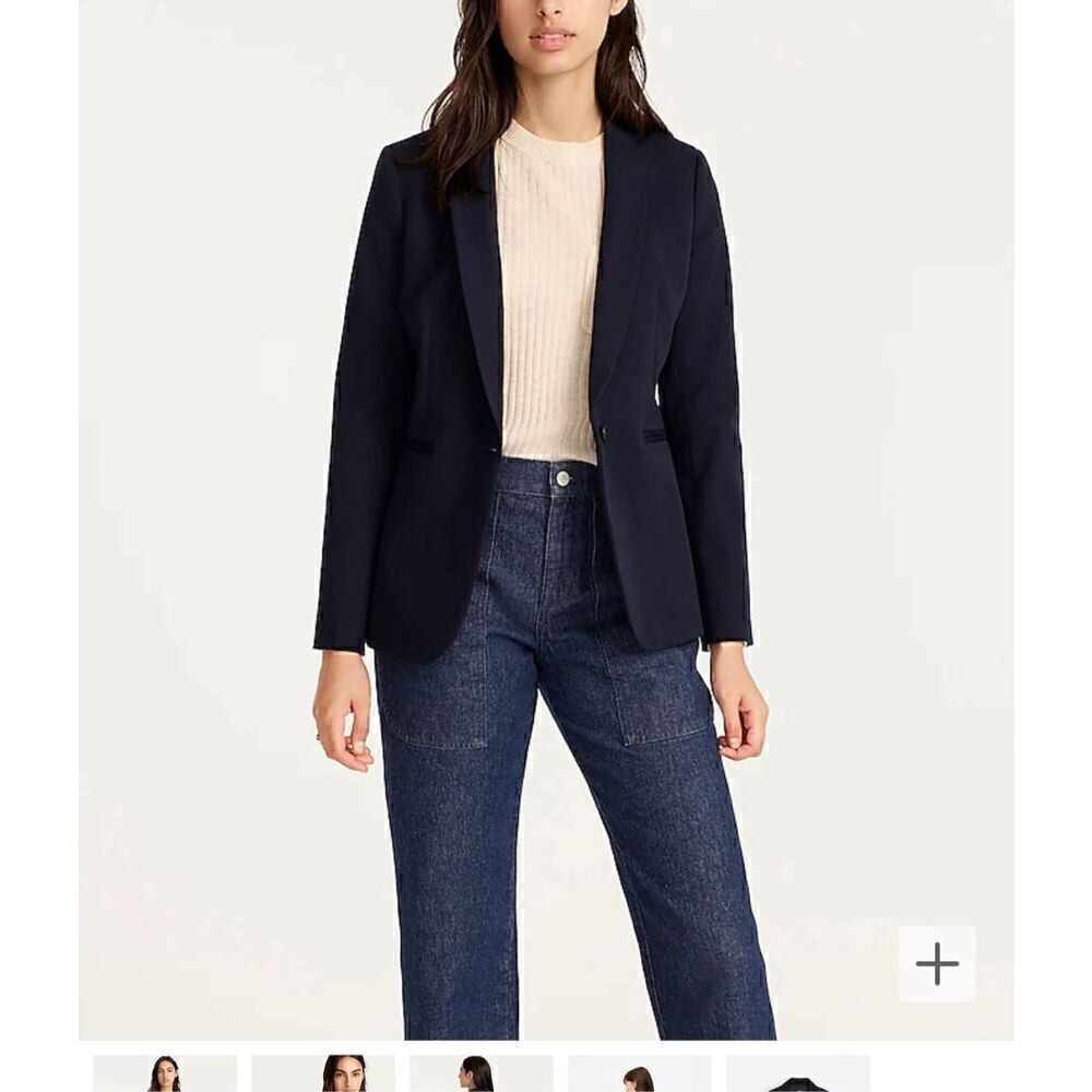 J CREW Parke blazer in bi-stretch cotton SZ 0